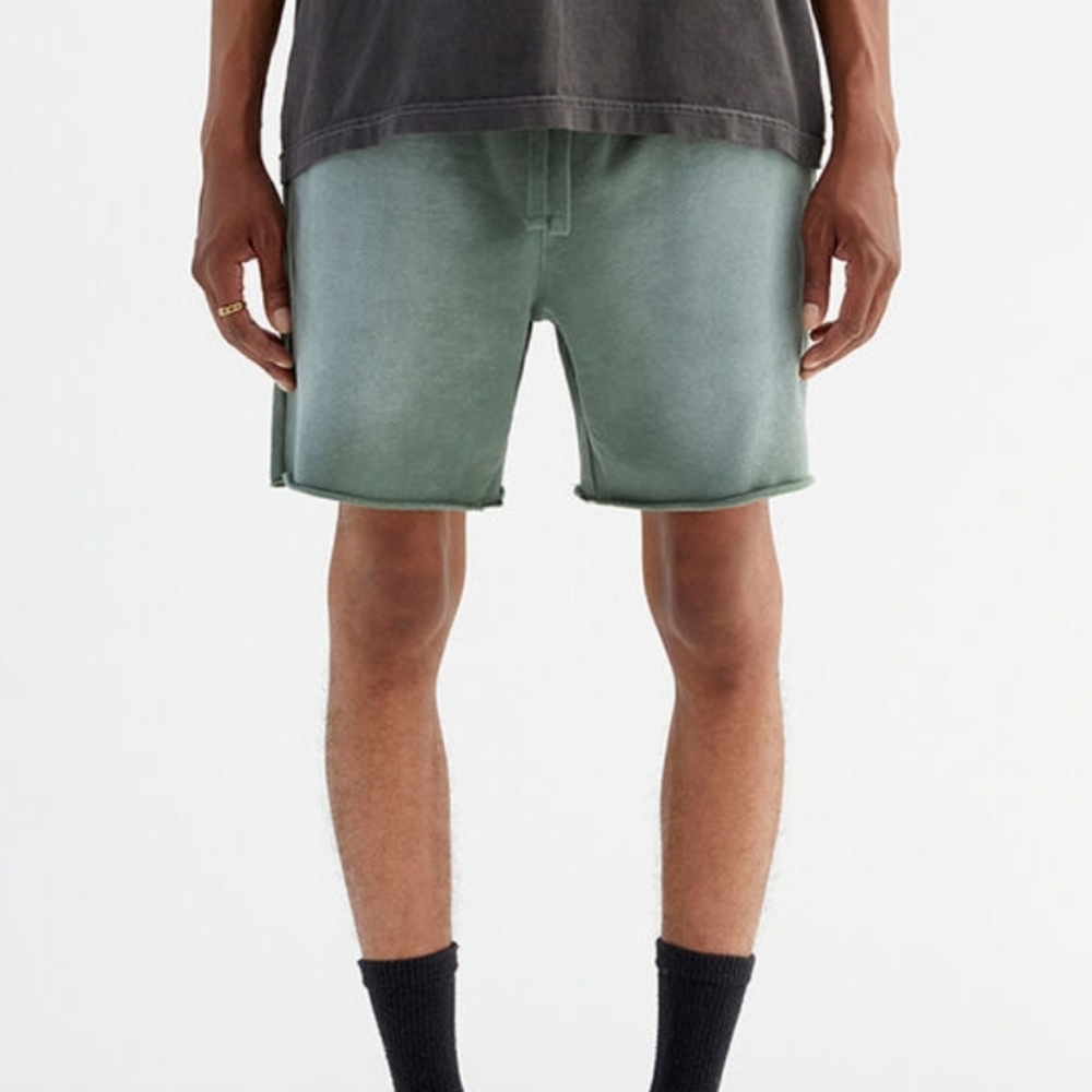 PacSun Men's Washed Sage Athletic Shorts